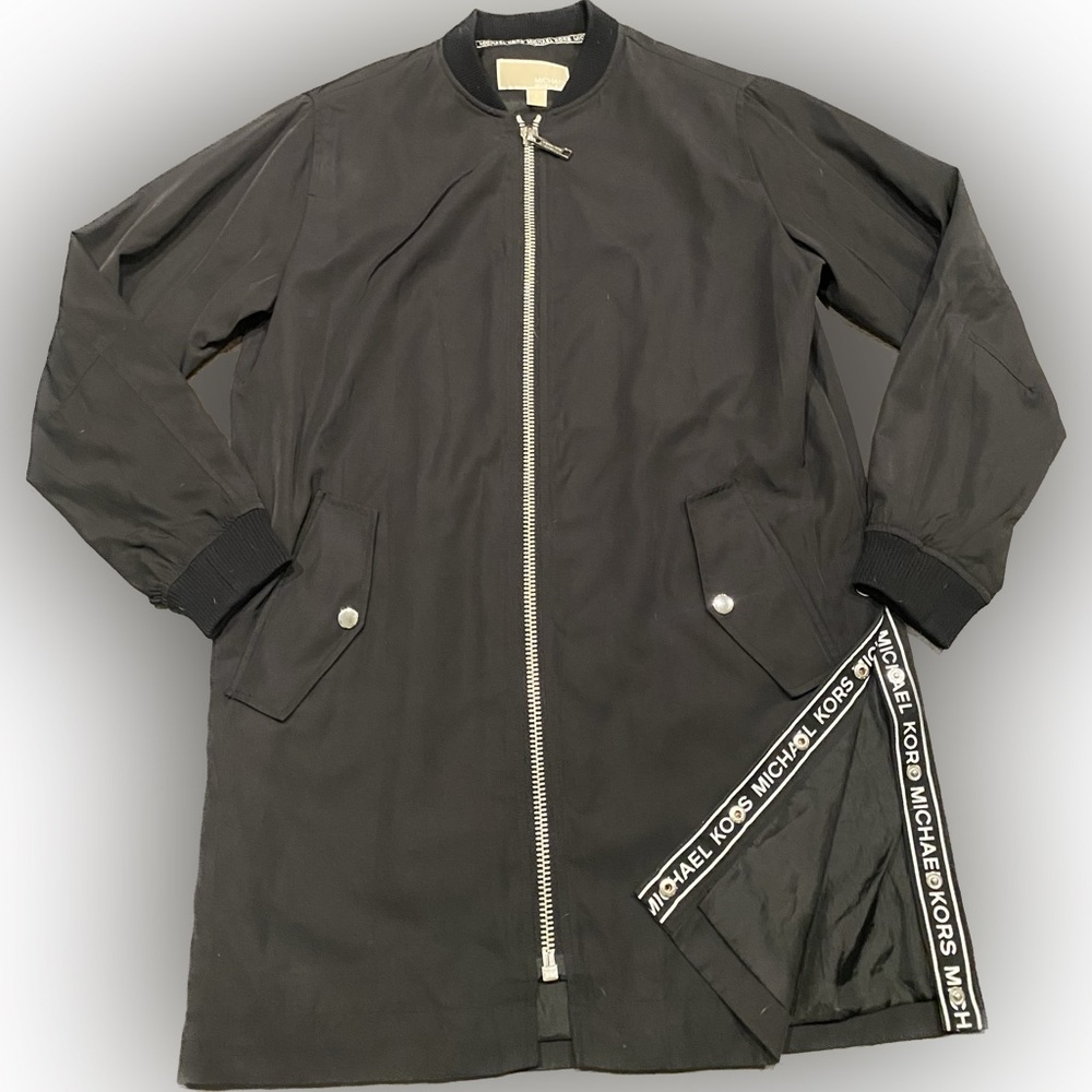Micheal Kors Long Lightweight Jacket / Color: Black / Size: S